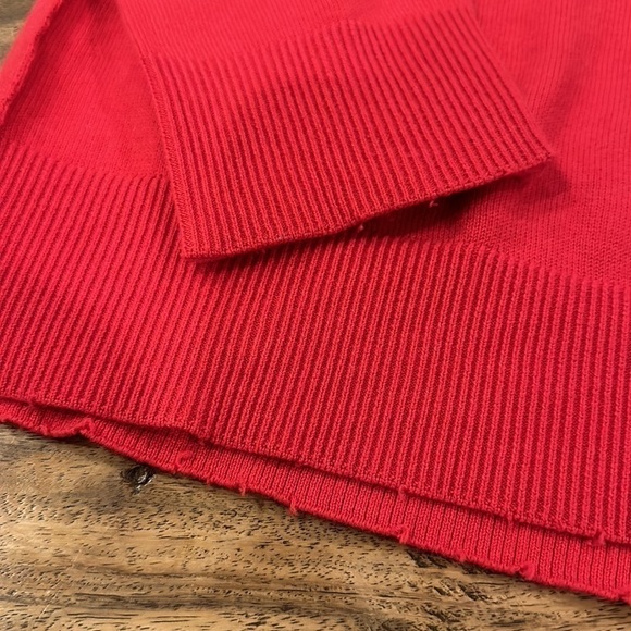 Zadig & Voltaire Womens  Miss Skull Degrade Studs Sweater in Rouge SzSmall - Picture 6 of 11